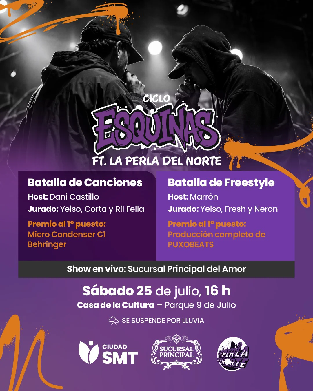 Flyer ciclo esquinas julio 2026