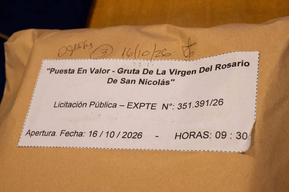 Licitación de la obra de la gruta de la Virgen del Rosario de San Nicolás